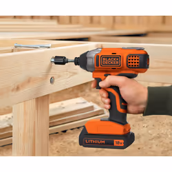 Black & Decker BDCIM18N-XJ visseuse électrique et visseuse à percussion 3000 tr/min Noir, Orange - Vue supplémentaire 5