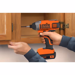 Black & Decker BDCIM18N-XJ visseuse électrique et visseuse à percussion 3000 tr/min Noir, Orange - Vue supplémentaire 7