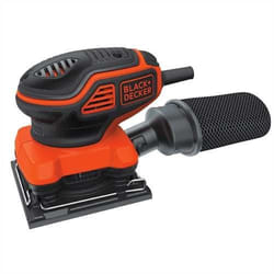 Black & Decker KA450-QS Ponceuse orbitale 16000 tr/min Noir, Orange