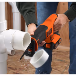 Black & Decker BDCR18N-XJ Scies alternatives 3000 spm Noir, Orange - Vue supplémentaire 4