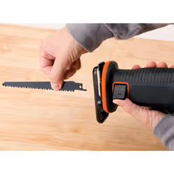 Black & Decker BDCR18-QW Scies alternatives Noir, Orange - Vue supplémentaire 5