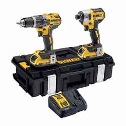 Description générale Le pack de deux outils professionnels Dewalt DCK266D2-QW comprend une perceuse visseuse à percussion DCD ...