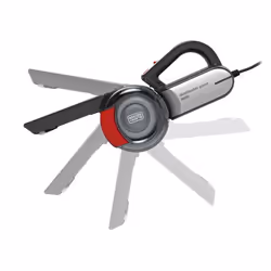 Black & Decker PV1200AV aspirateur de table Gris, Rouge, Transparent