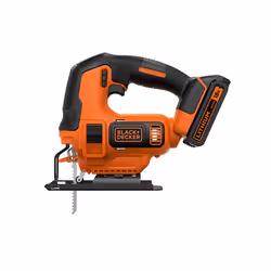Black &amp; Decker BDCJS18, Noir, Orange, 45°, 5,5 cm, 1,9 cm, 2 cm, 8 mm