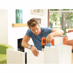 Black & Decker BDCD8-QW perceuse Sans clé Noir, Orange - Vue supplémentaire 4