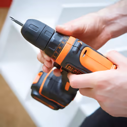 Black & Decker BDCDD12KB-QW perceuse Sans clé Noir, Orange