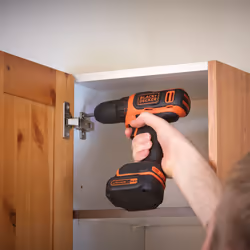 Black & Decker BDCDD12K1B-QW, Perceuse à poignée pistolet, 550 tr/min, 2,5 cm, 1 cm, 550 tr/min, 26 N·m