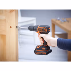 Black & Decker BDCD18K-QW perceuse 650 tr/min Noir, Orange