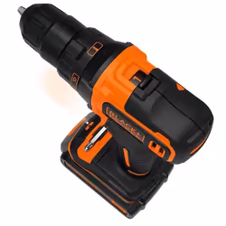 Black & Decker BDCDD186K-QW Noir, Orange