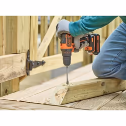 Black & Decker BDCDD186K-QW Noir, Orange