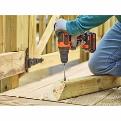 Perceuse-visseuse sans fil Black & Decker BDCDD186B-QW; 18 V; 2x1,5 Ah accu.
