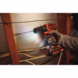 Perceuse-visseuse sans fil Black & Decker BDCDD186B-QW; 18 V; 2x1,5 Ah accu.