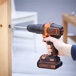 Black & Decker BDCHD18-QW perceuse 1400 tr/min Noir, Orange