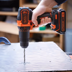 Black & Decker BDCHD18K-QW perceuse 1400 tr/min Noir, Orange