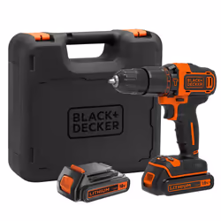 Black & Decker BDCHD18KB-QW perceuse Noir, Orange