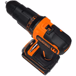 Black &amp; Decker BDCHD18KB2-QW, Perceuse à poignée pistolet, 1400 tr/min, 2,5 cm, 1 cm, 1 cm, 360 tr/min