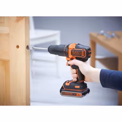 Black & Decker BDCHD18KB2-QW perceuse 1400 tr/min 1,3 kg Noir, Orange
