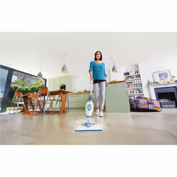 Black & Decker FSM1616 nettoyeur vapeur Steam mop 1600 W Blanc
