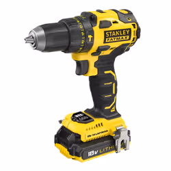 Stanley FMC627D2-QW, Perceuse à poignée pistolet, Sans clé, Sans brosse, 1,3 cm, 1800 tr/min, 450 tr/min