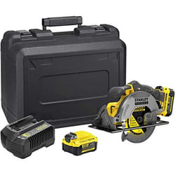 Scie circulaire sans fil Stanley SFMCS500M2K-QW; 18 V; 2x4,0 Ah accu.