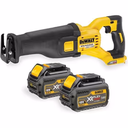 DeWALT Batterie de scie sabre, 54 V, XR flexvoltinklusivive 2 x 52 Batteries, 1 chargeur, 1 pièce, dcs388t2 de QW