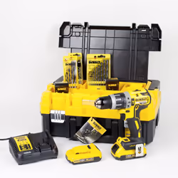 DeWALT DCK796D2T-QW, Perceuse à poignée pistolet, Sans clé, 1,3 cm, 4 cm, 1,3 cm, 1,3 cm
