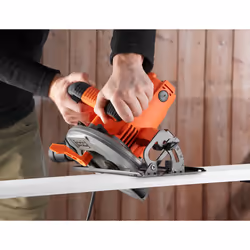 Black & Decker CS1550-QS scie circulaire portative 19 cm Noir, Orange 5500 tr/min 1500 W