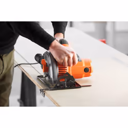 Black & Decker CS1550-QS scie circulaire portative 19 cm Noir, Orange 5500 tr/min 1500 W - Vue supplémentaire 5