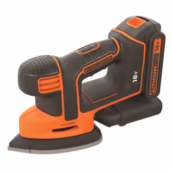 Black &amp; Decker BDCDS18-QW, Noir, Orange, 24000 tr/min, Batterie, Lithium-Ion (Li-Ion), 1,5 Ah, 18 V