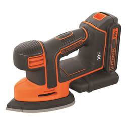 Black & Decker BDCDS18-QW ponceuse portative 24000 tr/min Noir, Orange