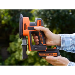 Black & Decker BDCDS18-QW ponceuse portative 24000 tr/min Noir, Orange - Vue supplémentaire 12