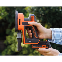 Black & Decker BDCDS18-QW ponceuse portative 24000 tr/min Noir, Orange - Vue supplémentaire 13