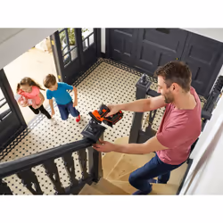 Black & Decker BDCDS18-QW ponceuse portative 24000 tr/min Noir, Orange