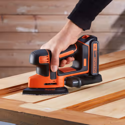 Black & Decker BDCDS18-QW ponceuse portative 24000 tr/min Noir, Orange - Vue supplémentaire 7