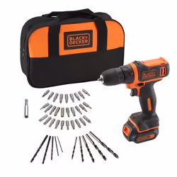 Black & Decker BDCDD121SA, Perceuse à poignée pistolet, 1 cm, 550 tr/min, 2,5 cm, 1 cm, 1 mm