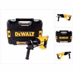 Contenu de la livraison: - 1x DeWalt DCH 133 NT marteau combiné sans fil 18,0 V - 1x coffret DeWalt - 1x poignée supplémentai ...