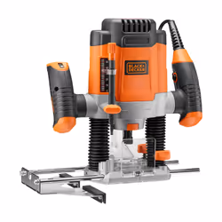 Black & Decker KW1200E-QS défonceuse et rogneuse Noir, Orange 28000 tr/min 1200 W