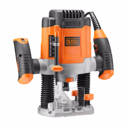 Black & Decker KW1200E-QS défonceuse et rogneuse Noir, Orange 28000 tr/min 1200 W