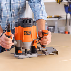 Black & Decker KW1200E-QS défonceuse et rogneuse Noir, Orange 28000 tr/min 1200 W - Vue supplémentaire 4