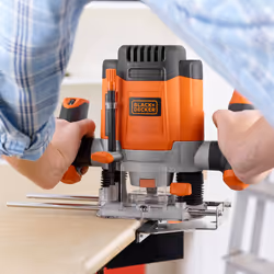 Black & Decker KW1200E-QS défonceuse et rogneuse Noir, Orange 28000 tr/min 1200 W - Vue supplémentaire 6