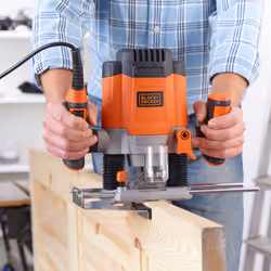 Black & Decker KW1200E-QS défonceuse et rogneuse Noir, Orange 28000 tr/min 1200 W - Vue supplémentaire 7