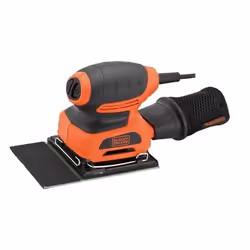 Black &amp; Decker KA401LA, Ponceuse orbitale, Velcro, Noir, Orange, 14000 tr/min, 1,6 mm, 89,5 dB