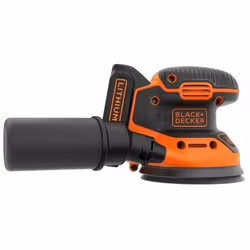 Black & Decker BDCROS18 ponceuse portative Ponceuse orbitale 12000 tr/min Noir, Orange