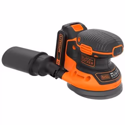 Black & Decker BDCROS18 ponceuse portative Ponceuse orbitale 12000 tr/min Noir, Orange