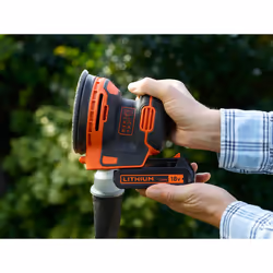 Black & Decker BDCROS18N-XJ ponceuse portative Ponceuse orbitale 12000 tr/min Noir, Orange - Vue supplémentaire 10
