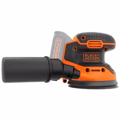Black & Decker BDCROS18N-XJ ponceuse portative Ponceuse orbitale 12000 tr/min Noir, Orange