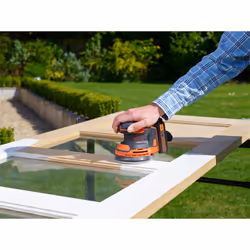 Black & Decker BDCROS18N-XJ ponceuse portative Ponceuse orbitale 12000 tr/min Noir, Orange - Vue supplémentaire 5