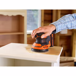 Black & Decker BDCROS18N-XJ ponceuse portative Ponceuse orbitale 12000 tr/min Noir, Orange - Vue supplémentaire 6