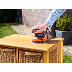 Black & Decker BDCROS18N-XJ ponceuse portative Ponceuse orbitale 12000 tr/min Noir, Orange - Vue supplémentaire 8