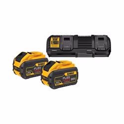 DeWALT DCB132X2, Ensemble de batterie et de chargeur, Lithium-Ion (Li-Ion), 9 Ah, DeWalt, Noir, Jaune, 10.8 - 54 V